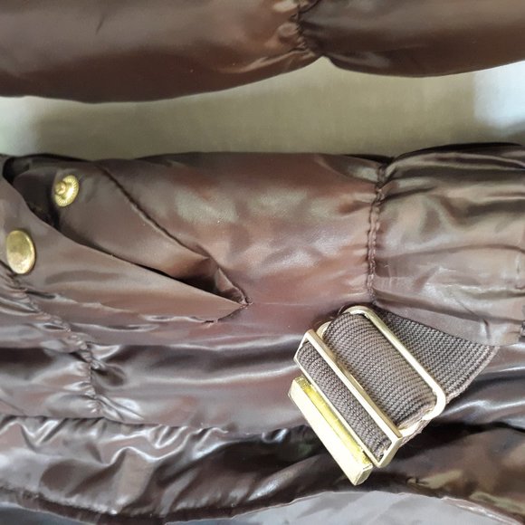 H&M long brown women's puffer coat 8 - Picture 3 of 9